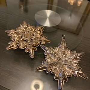 Gorham Bronze Snowflake Ornaments